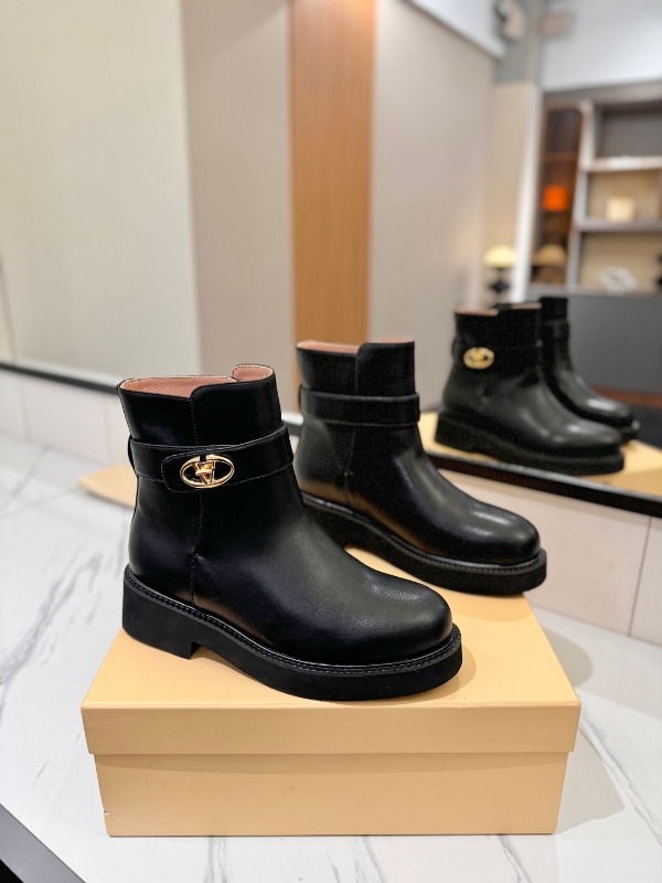 발렌티노 V로고 라커 앵클부츠 4cm