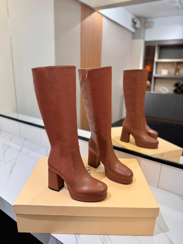 발렌티노 포셋 플랫폼 하이부츠 10cm