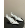 프라다 25 앤티크 가죽 펌프스 5.5cm