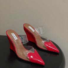 알라이아 26SS 신상 웨지 힐 뮬 9cm