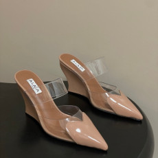 알라이아 26SS 신상 웨지 힐 뮬 9cm