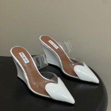 알라이아 26SS 신상 웨지 힐 뮬 9cm