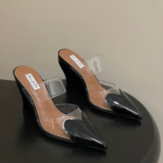 알라이아 26SS 신상 웨지 힐 뮬 9cm