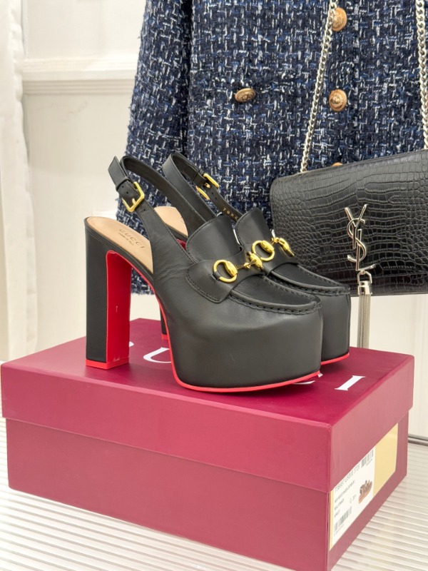 구찌 26FW 신상 홀스빗 플랫폼 슬링백 13cm