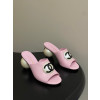 샤넬 26 봄 여름 런웨이 진주 힐 샌들 7cm