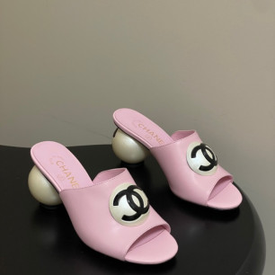 샤넬 26 봄 여름 런웨이 진주 힐 샌들 7cm