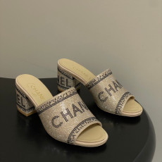 샤넬 26 봄 여름 신상 크리스탈 뮬 샌들 7cm