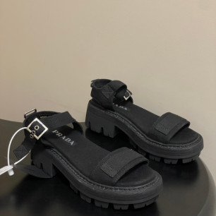 프라다 26 봄 여름 신상 캔버스 샌들 5.5cm