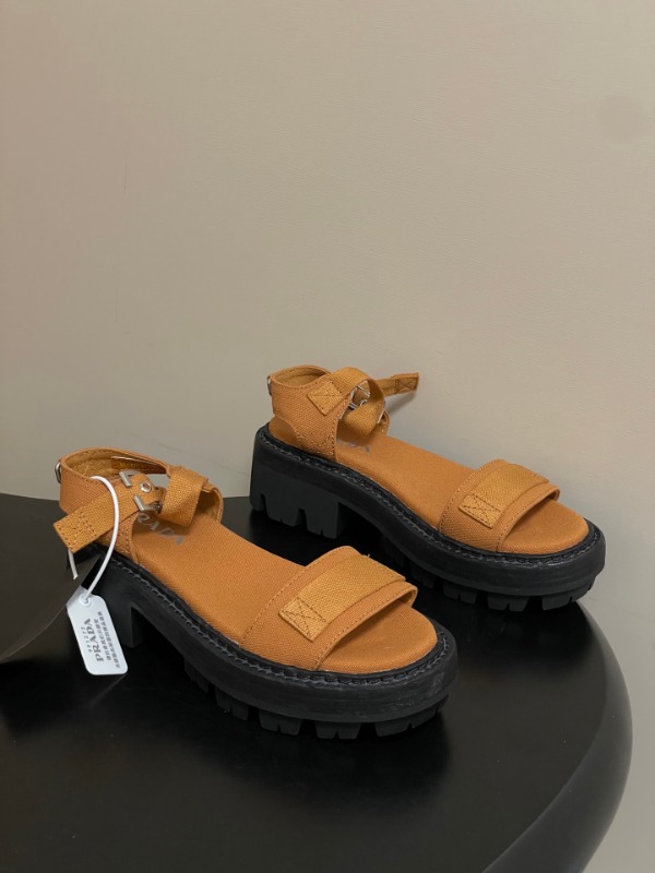 프라다 26 봄 여름 신상 캔버스 샌들 5.5cm