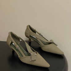 프라다 26SS 신상 캔버스 펌프스 4.5cm