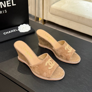 샤넬 26C 웨지 샌들