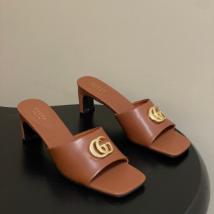 구찌 26SS 신상 더블 G 힐 샌들 5.5cm