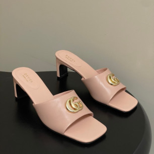 구찌 26SS 신상 더블 G 힐 샌들 5.5cm