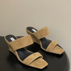 알라이아 26SS 봄 여름 신상 웨지 뮬 샌들 7cm