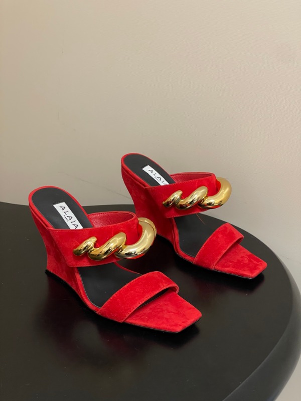 알라이아 26SS 신상 WAVE JEWEL 뮬 9.5cm