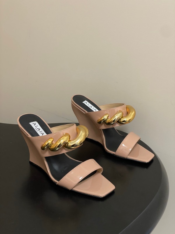 알라이아 26SS 신상 WAVE JEWEL 뮬 9.5cm