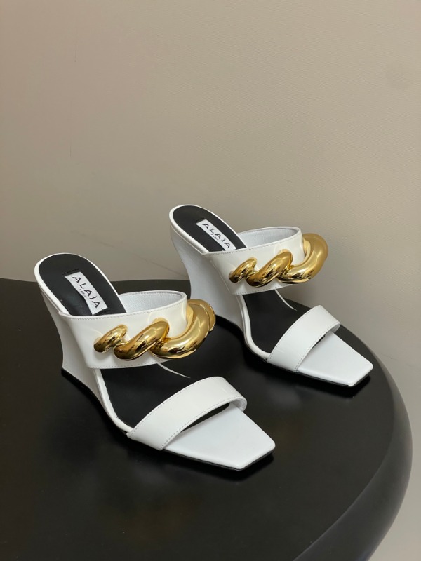 알라이아 26SS 신상 WAVE JEWEL 뮬 9.5cm