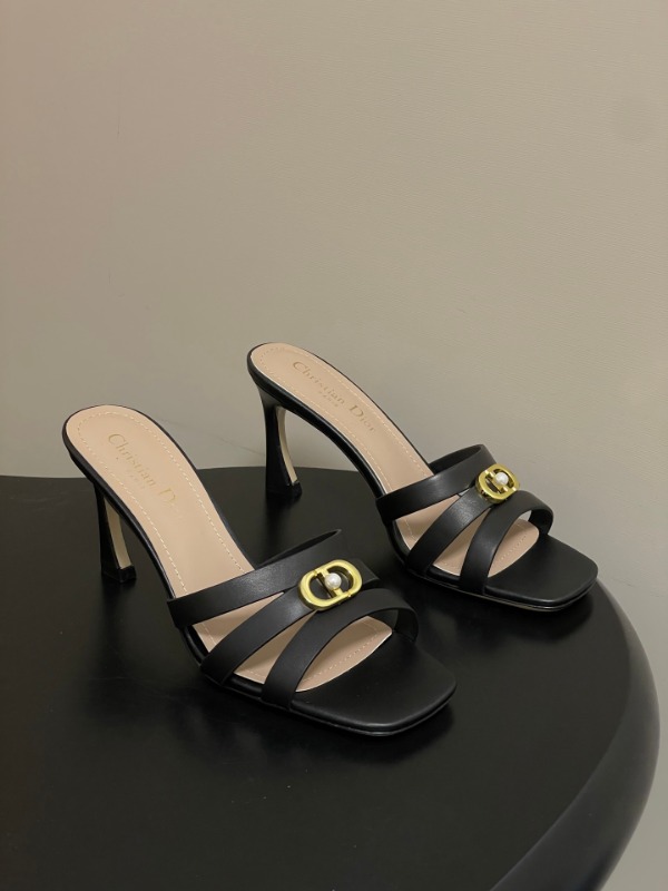 디올 26S 신상 진주 뮬 8cm