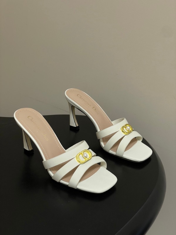디올 26S 신상 진주 뮬 8cm