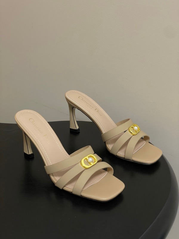 디올 26S 신상 진주 뮬 8cm