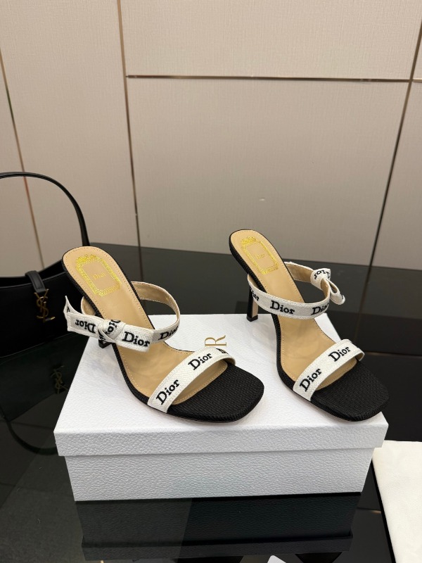 디올 자디올 스르랩 힐 샌들 9.5cm