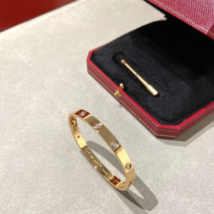 Cartier 와이드 버전 10 다이아몬드 팔찌