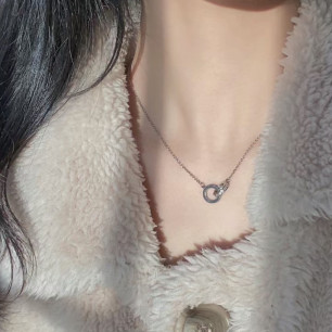 까르띠에 더블 러브링 목걸이