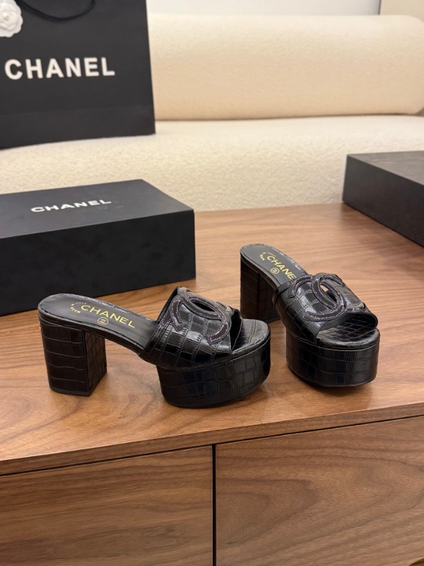 샤넬 26 신상 플랫폼 힐 샌들 8.4cm