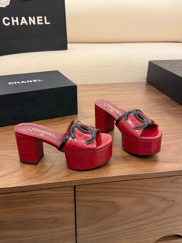 샤넬 26 신상 플랫폼 힐 샌들 8.4cm