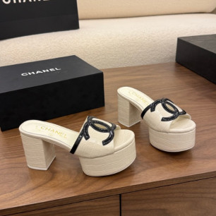 샤넬 26 신상 플랫폼 힐 샌들 8.4cm