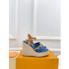 루이비통 Helios 웨지 샌들 12cm