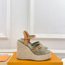 루이비통 Helios 웨지 샌들 12cm