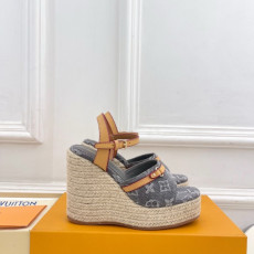 루이비통 Helios 웨지 샌들 12cm