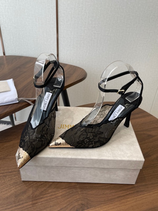 지미추 파이즈 레이스 펌프스 9.5cm