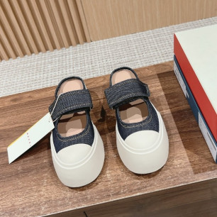 마르니 나파 메리 제인 스니커즈 뮬