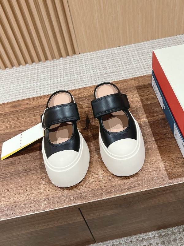 마르니 나파 메리 제인 스니커즈 뮬