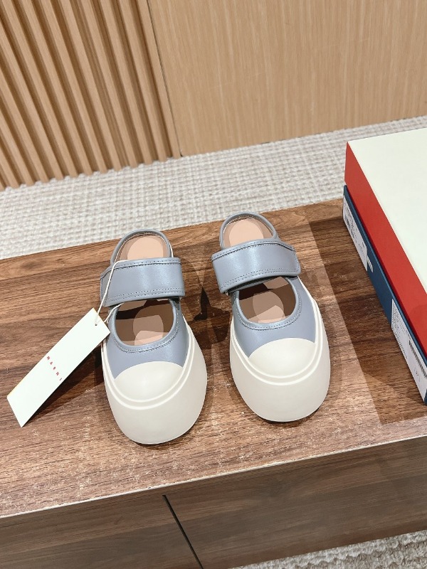 마르니 나파 메리 제인 스니커즈 뮬