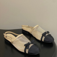 샤넬 26 봄 여름 신상 슬링백 플랫 슈즈