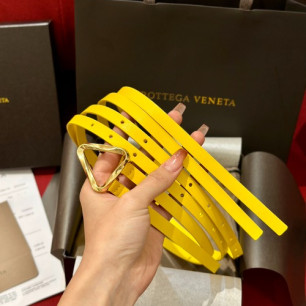BOTTEGA VENETA 보테가 트라이앵글 더블 스트랩 벨트 709333