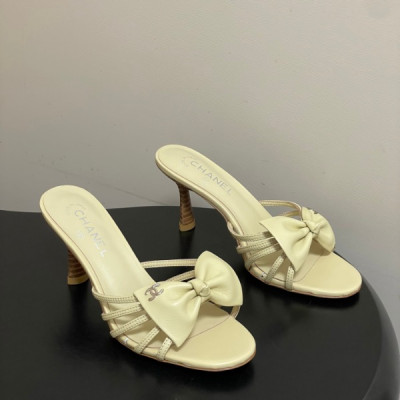 샤넬 26 신상 리본 힐 샌들 8.5cm
