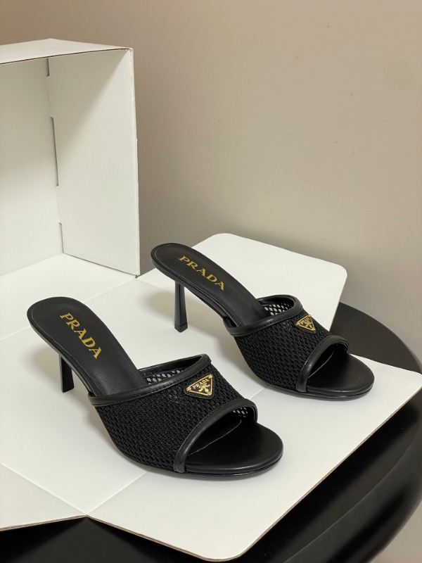 프라다 26SS 봄 여름 신상 힐 샌들 7.5cm