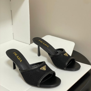 프라다 26SS 봄 여름 신상 힐 샌들 7.5cm