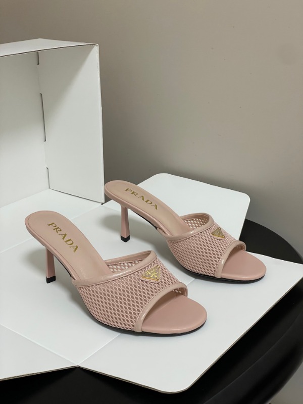 프라다 26SS 봄 여름 신상 힐 샌들 7.5cm