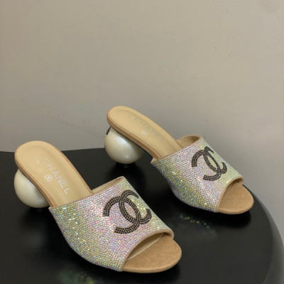 샤넬 26 신상 진주 힐 샌들 7cm