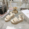 디올 Dentelle 웨지 샌들 9.5cm