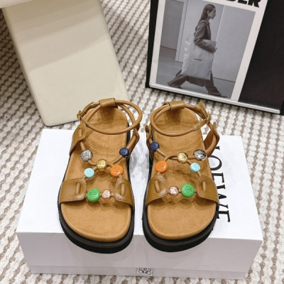 로에베 Pebble Beads fussbett 샌들