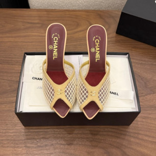 샤넬 2026 힐 메쉬 뮬 8cm