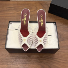 샤넬 2026 힐 메쉬 뮬 8cm