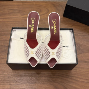 샤넬 2026 힐 메쉬 뮬 8cm