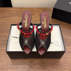 샤넬 2026 힐 메쉬 뮬 8cm